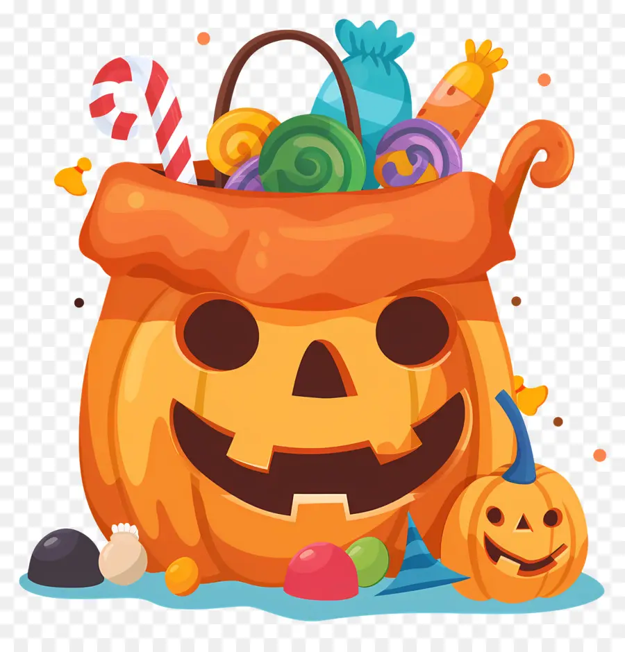 Keranjang Halloween，Tas Labu PNG