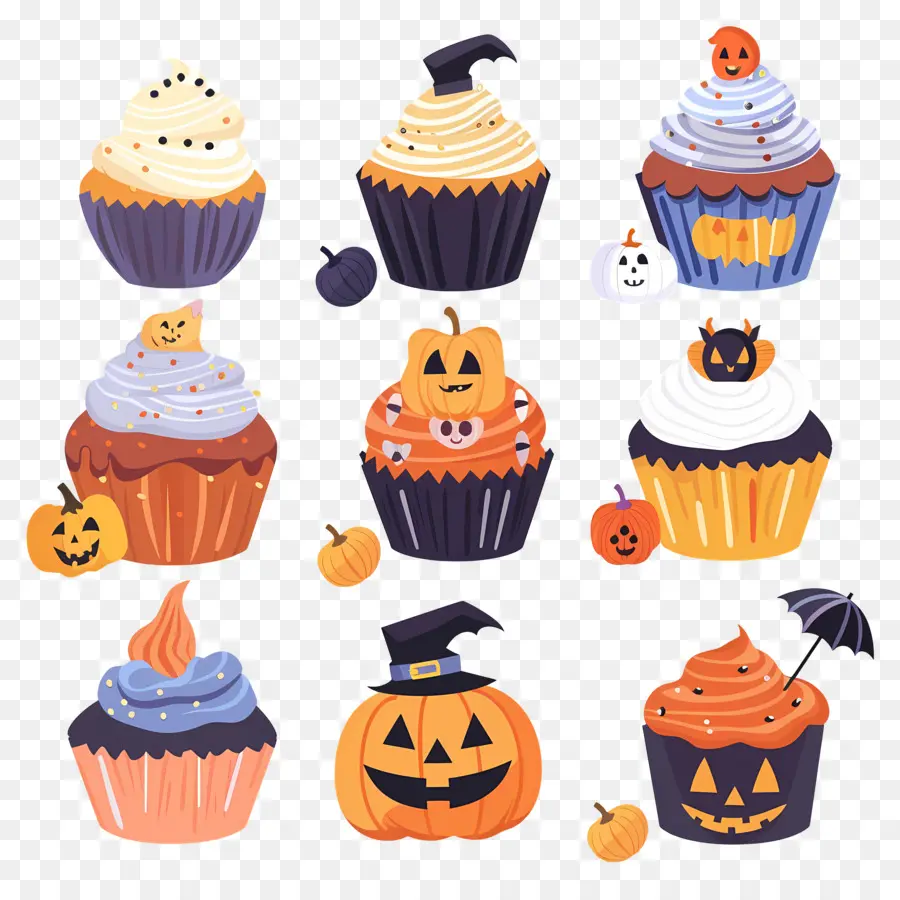 Kue Mangkuk Halloween，Kucing PNG