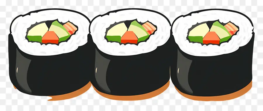 Sushi Gulung，Jepang PNG