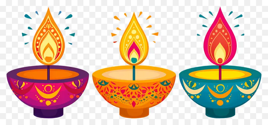 Lilin Diwali，Diya Tradisional PNG