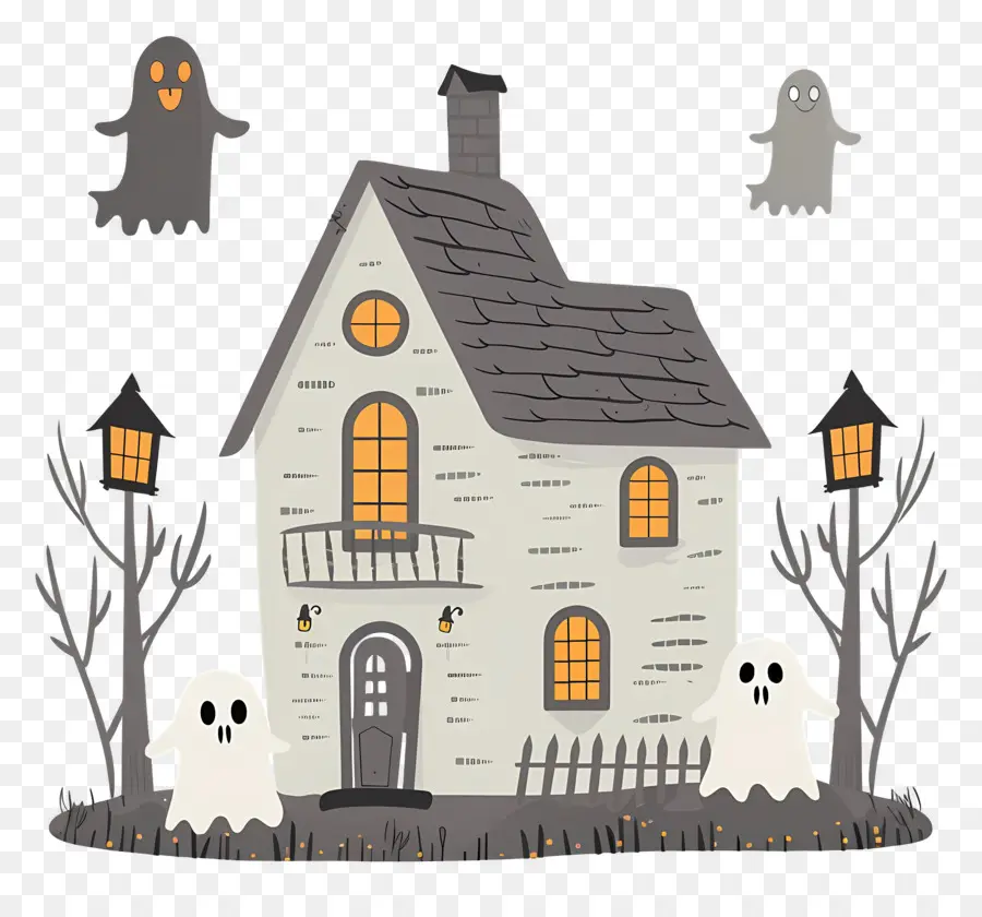 Kota Halloween，Rumah Berhantu PNG