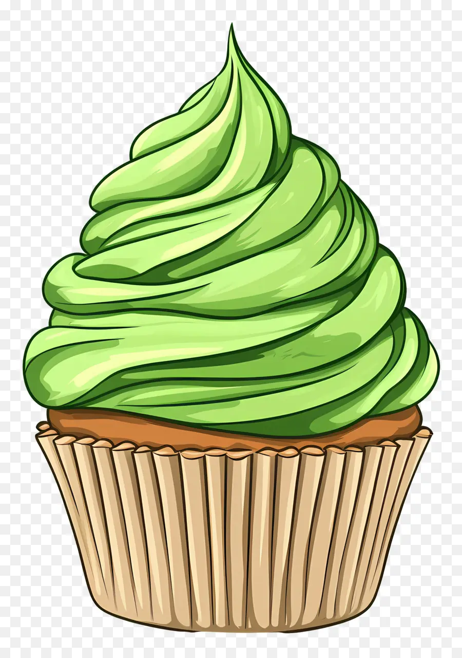 Kue Mangkuk Matcha，Kue Mangkuk Hijau PNG