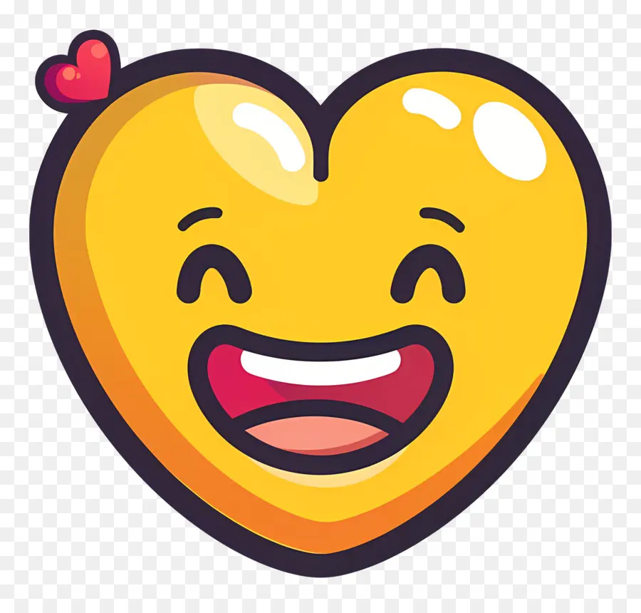 Cium Smiley，Emoji Hati PNG