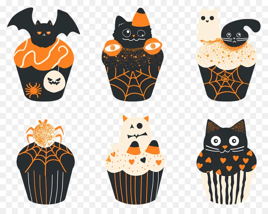 Kue Mangkuk Halloween，Kucing PNG