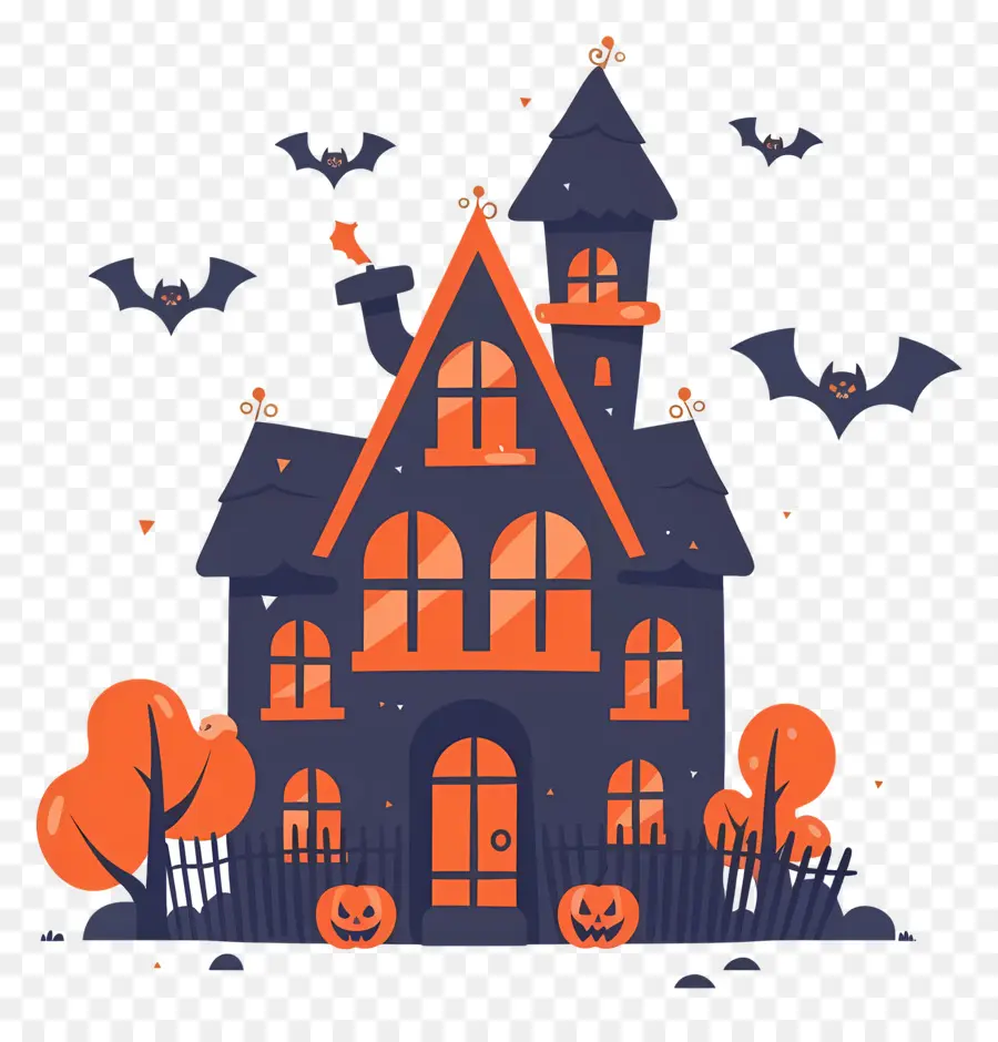 Rumah Halloween，Rumah Gelap PNG