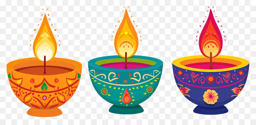 Lilin Diwali，Diya Tradisional PNG