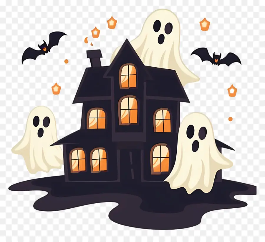 Kota Halloween，Rumah Berhantu PNG