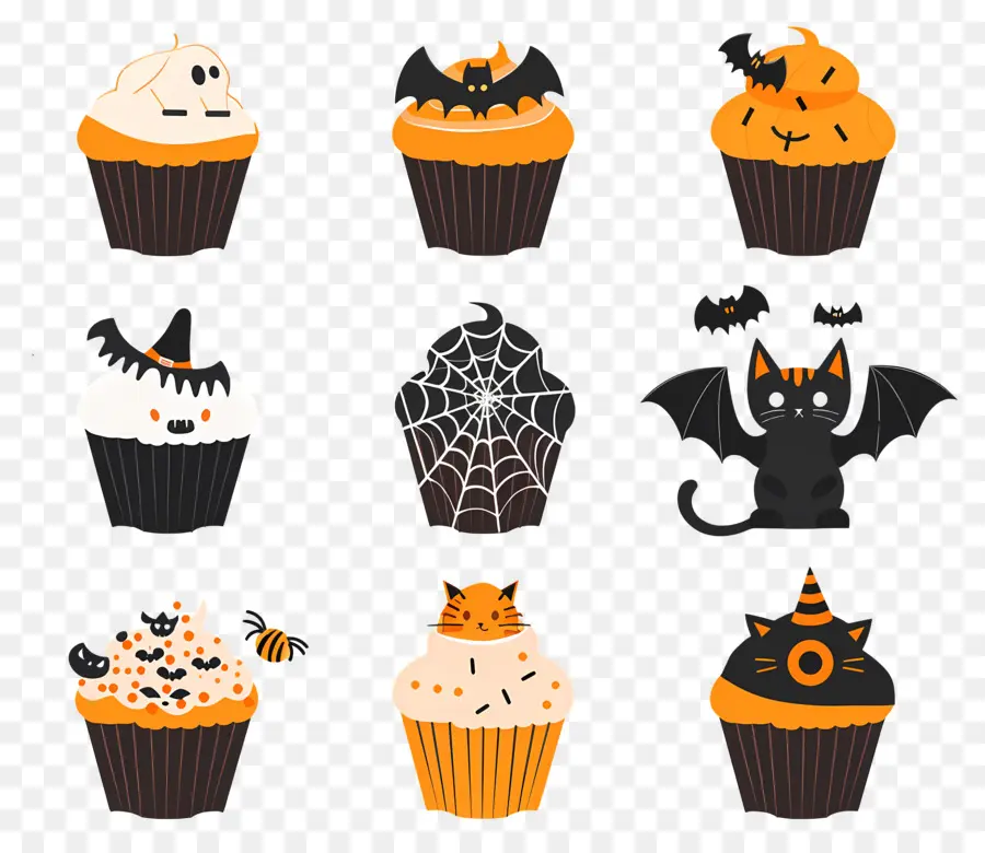 Kue Mangkuk Halloween，Kucing PNG