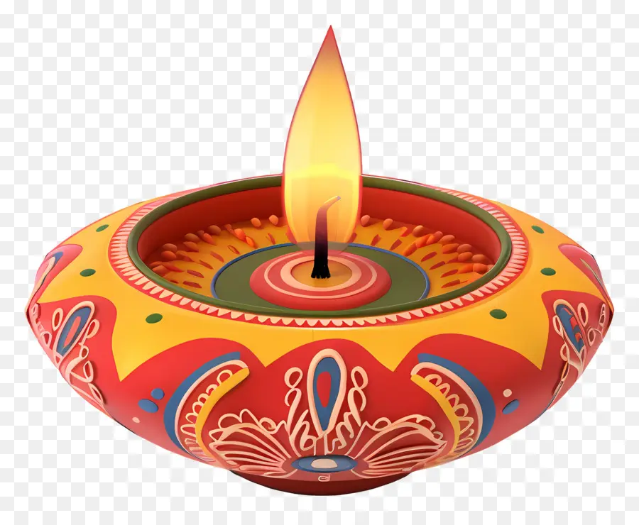 Lilin Diwali，Lilin Bunga PNG