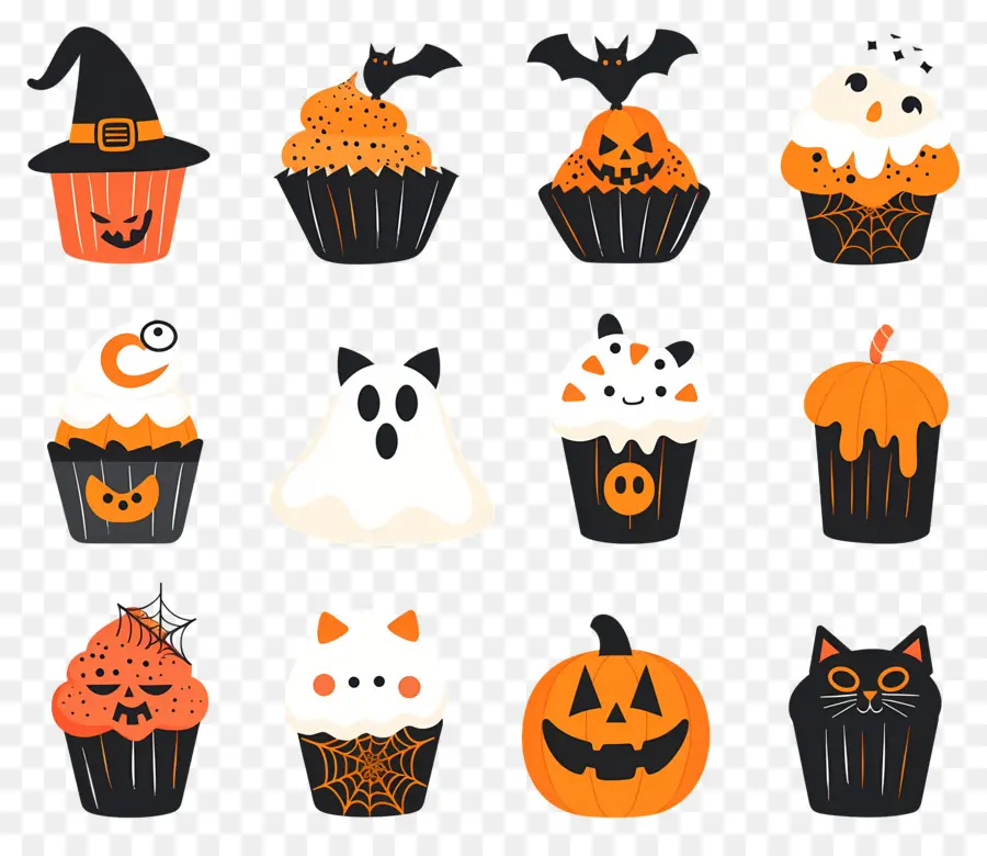 Kue Mangkuk Halloween，Kucing PNG