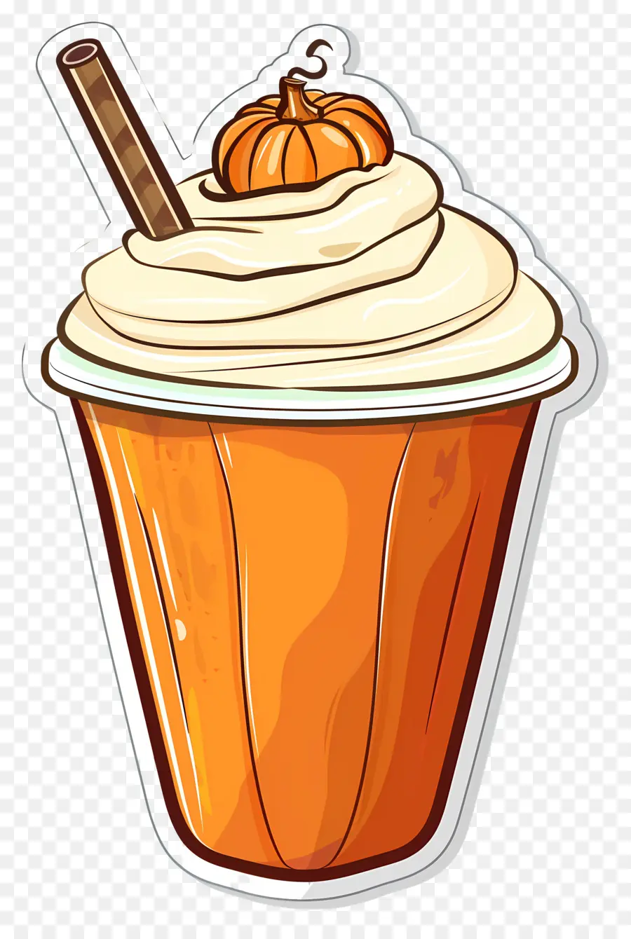 Susu Kocok Halloween，Milkshake Labu PNG