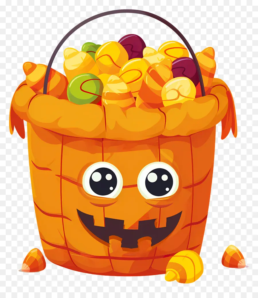 Keranjang Halloween，Ember Labu PNG