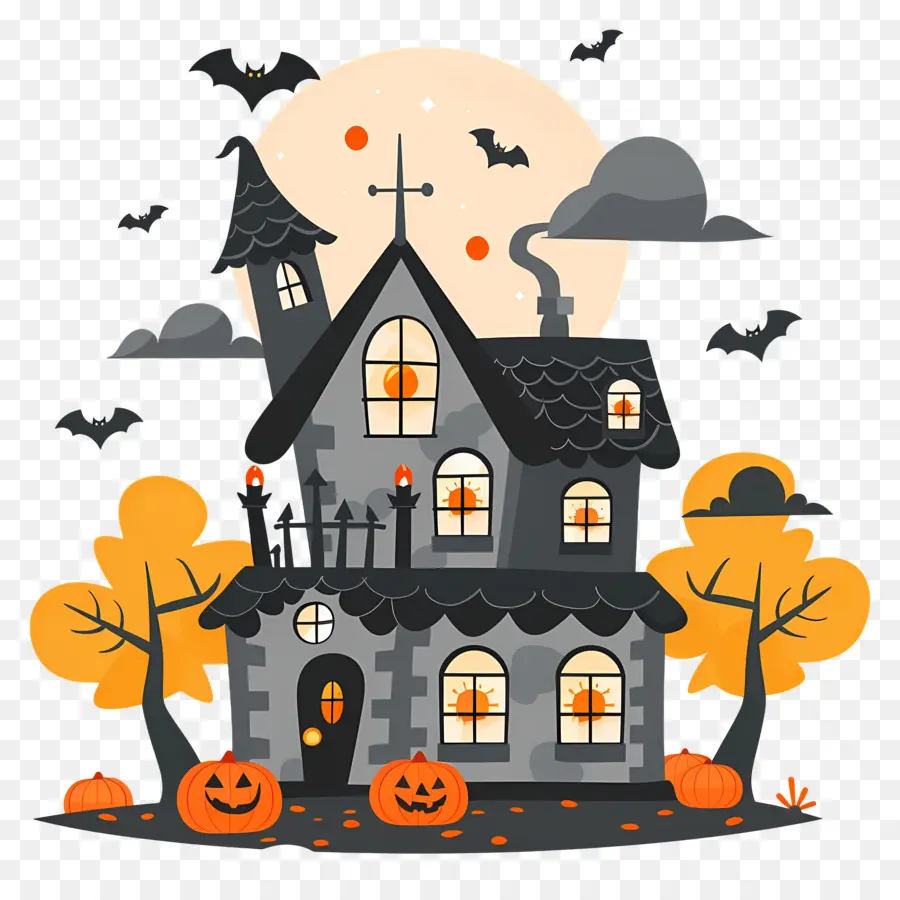 Kota Halloween，Rumah Berhantu PNG