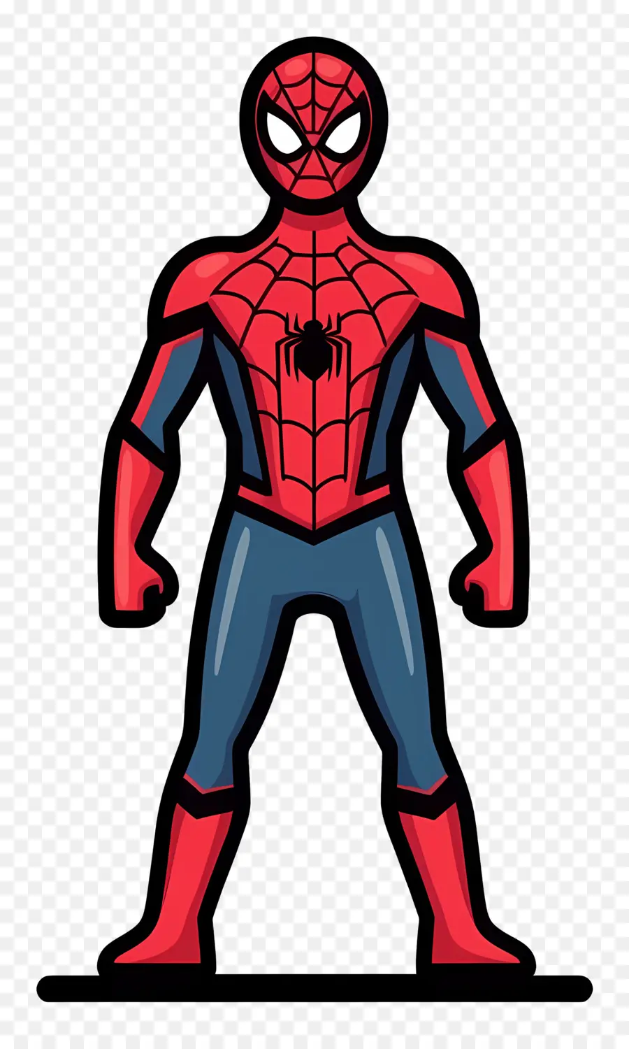 Spider Man Berdiri，Siluet Pahlawan Super PNG