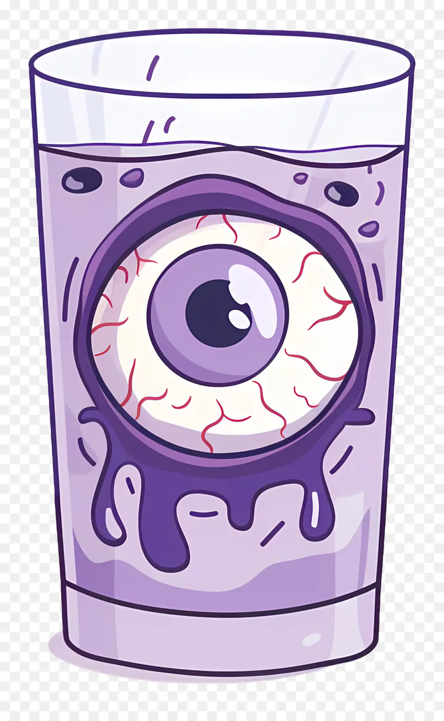 Minuman Halloween，Minuman Bola Mata Ungu PNG