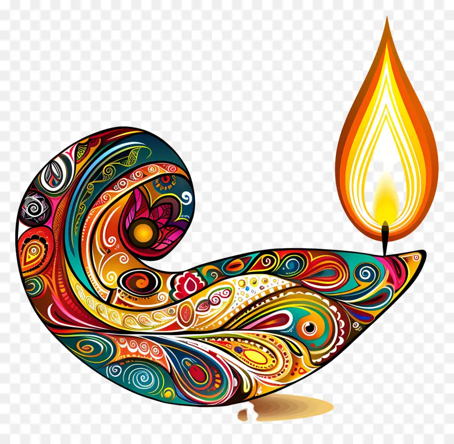 Diwali Diya，Berputar Diya PNG