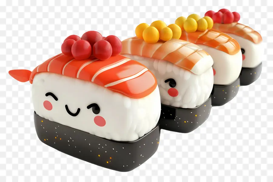 Kartun Sushi，Daftar Sushi Roll PNG