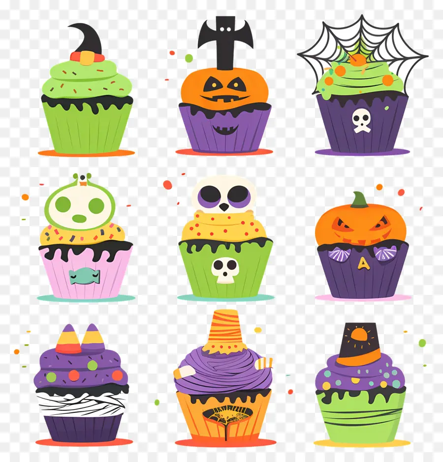 Kue Mangkuk Halloween，Kucing PNG