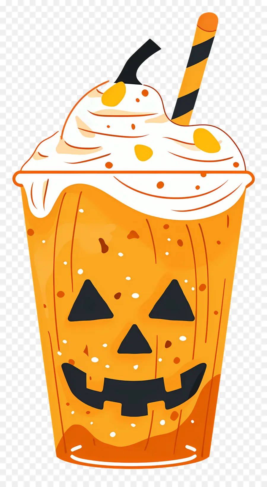 Susu Kocok Halloween，Latte Labu PNG