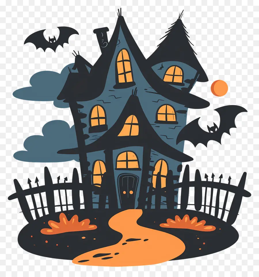 Rumah Halloween，Rumah Gelap PNG