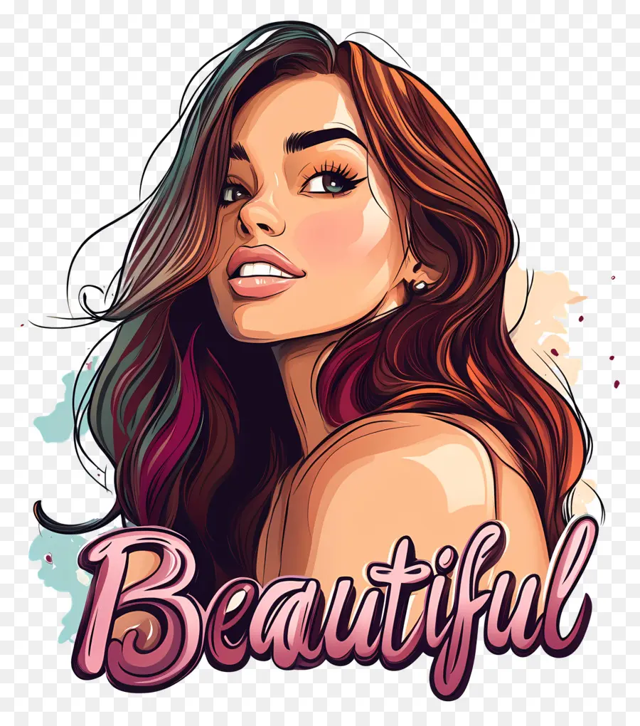 Gadis Cantik，Ilustrasi Wanita Cantik PNG