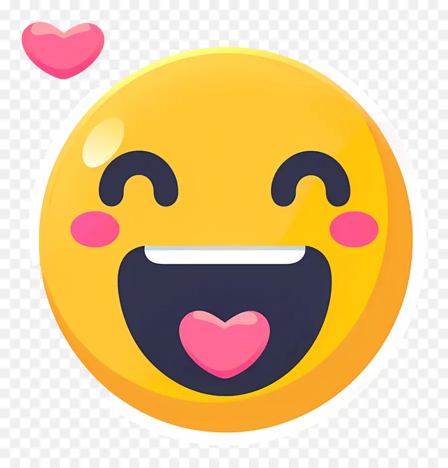 Cium Smiley，Emoji Tertawa PNG