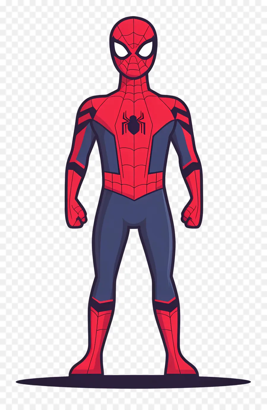 Spider Man Berdiri，Siluet Pahlawan Super PNG