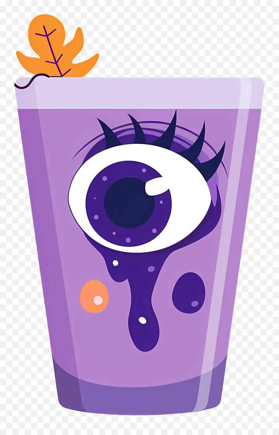 Minuman Halloween，Minuman Ungu Dengan Mata PNG