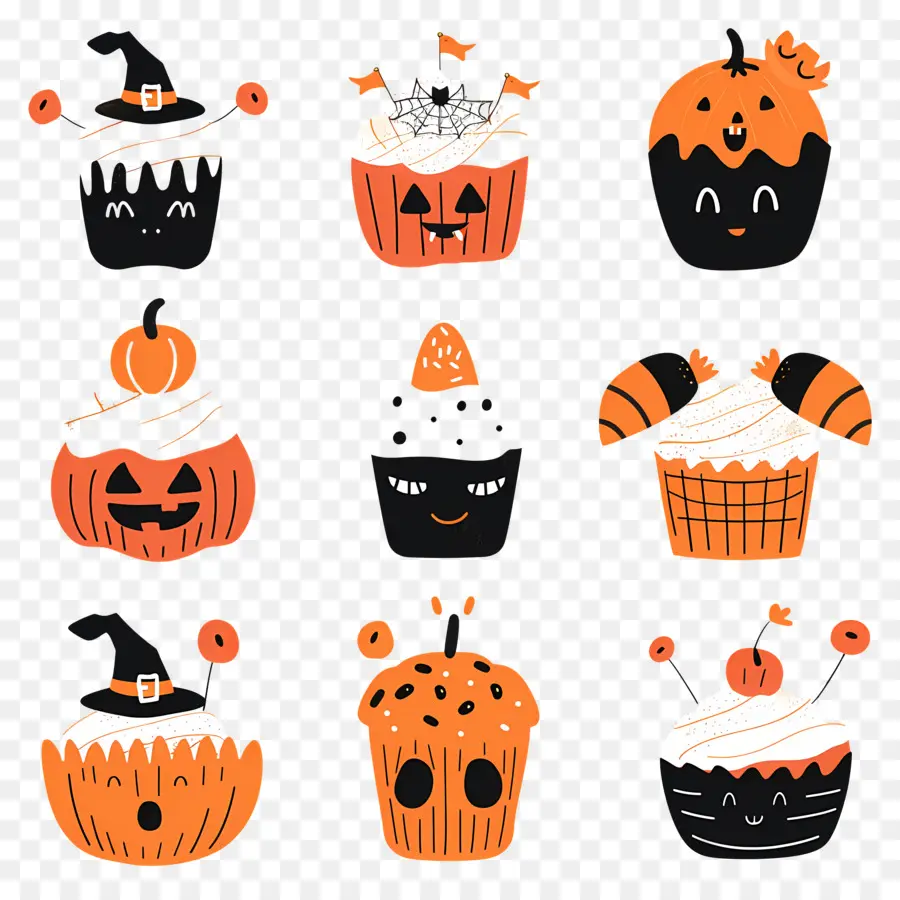 Kue Mangkuk Halloween，Kucing PNG