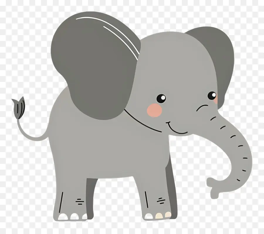 Gajah Yang Lucu，Kartun Gajah PNG