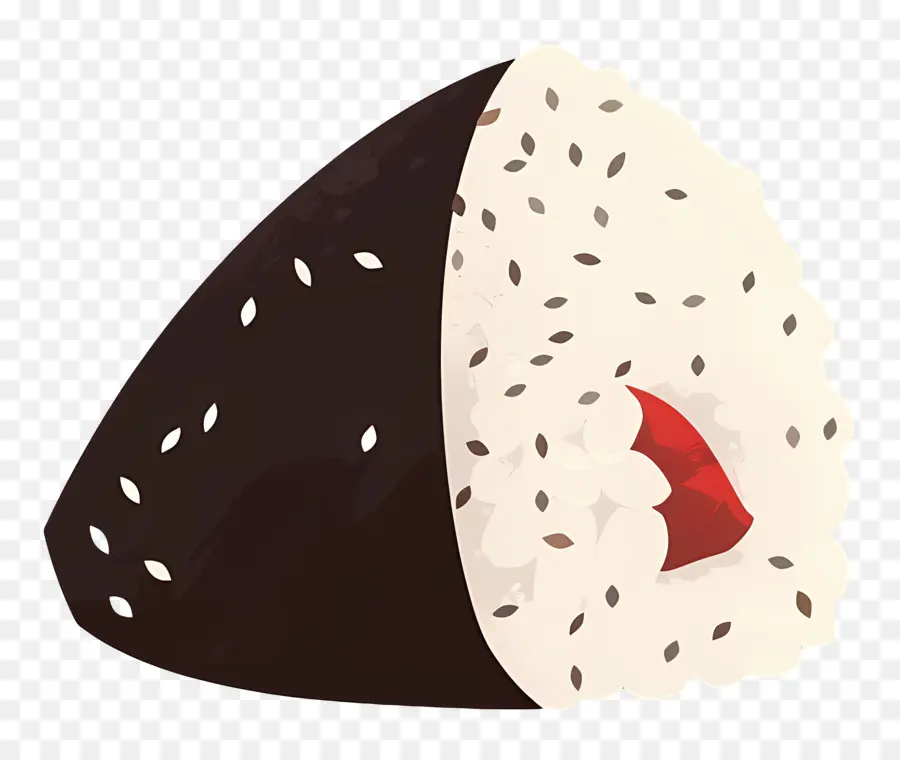 Umeboshi Onigiri，Onigiri Dengan Rumput Laut PNG