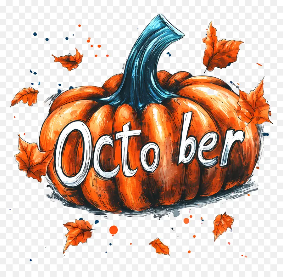 Oktober，Labu Oktober PNG