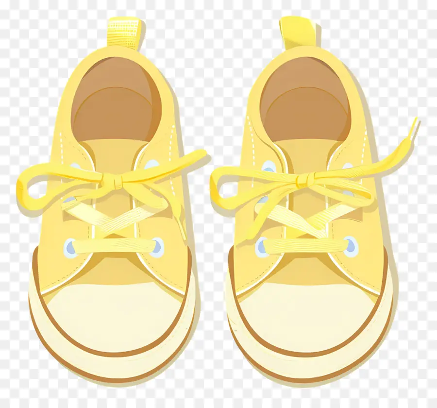 Sepatu Bayi，Sepatu Kuning PNG