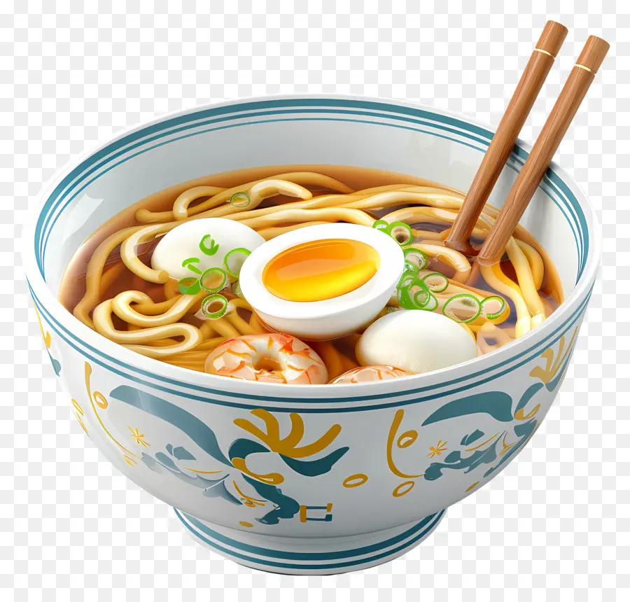 Udon，Udon Dengan Telur PNG