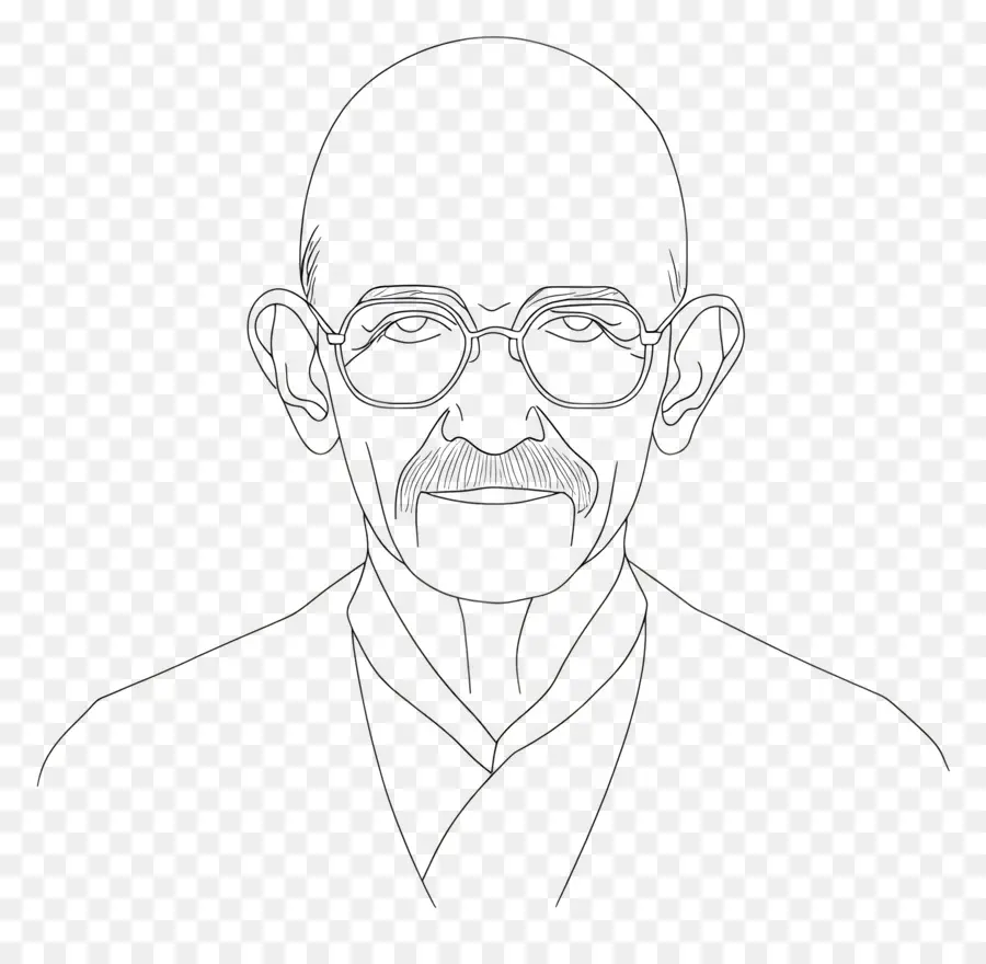 Gandhi，Ilustrasi Seseorang PNG