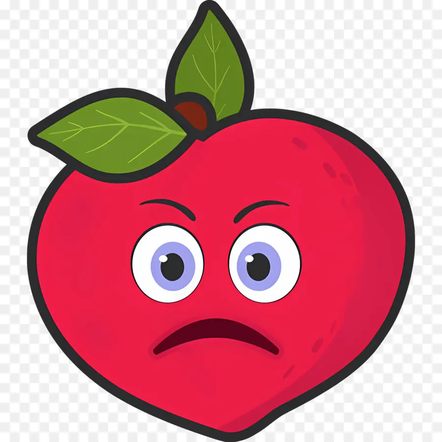 Emoji Buah Persik，Apel Merah PNG