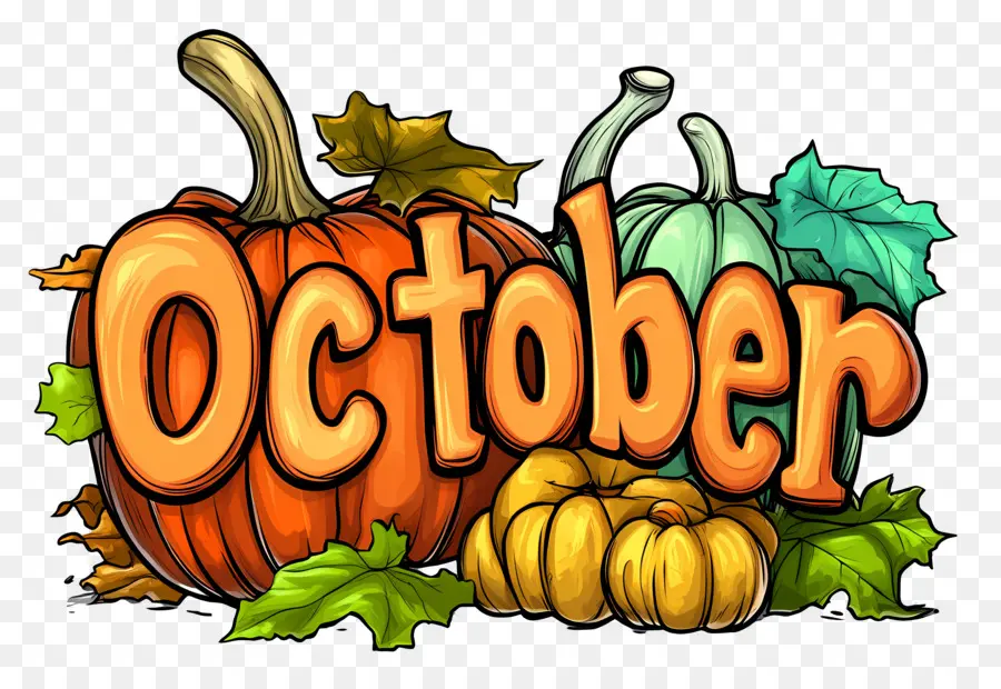 Oktober，Oktober Dengan Labu PNG