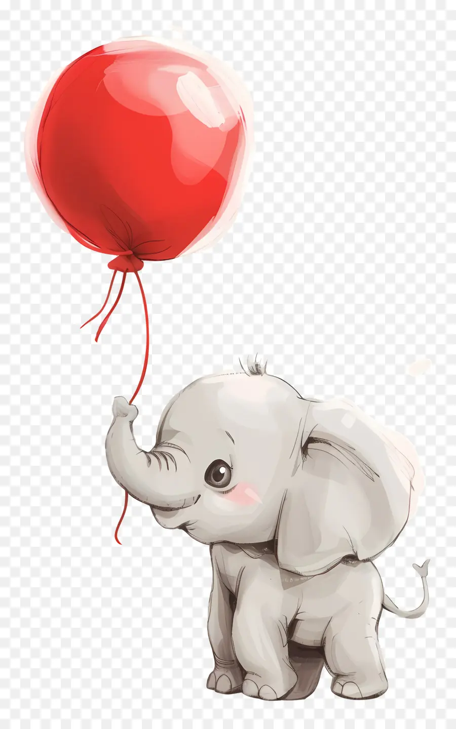 Bayi Gajah，Gajah Dengan Balon PNG