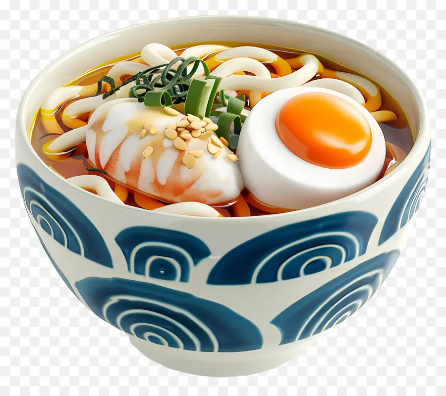 Udon，Udon Dengan Telur PNG