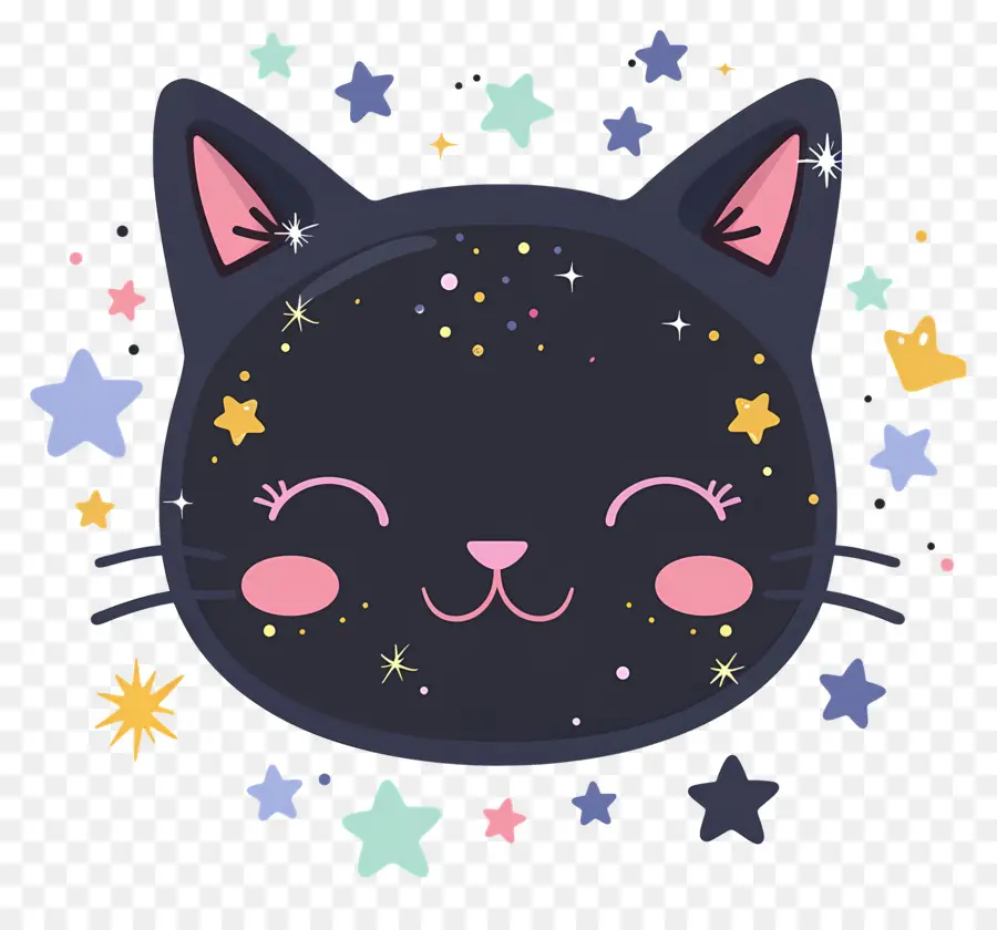 Kucing Kawaii，Kucing Hitam PNG