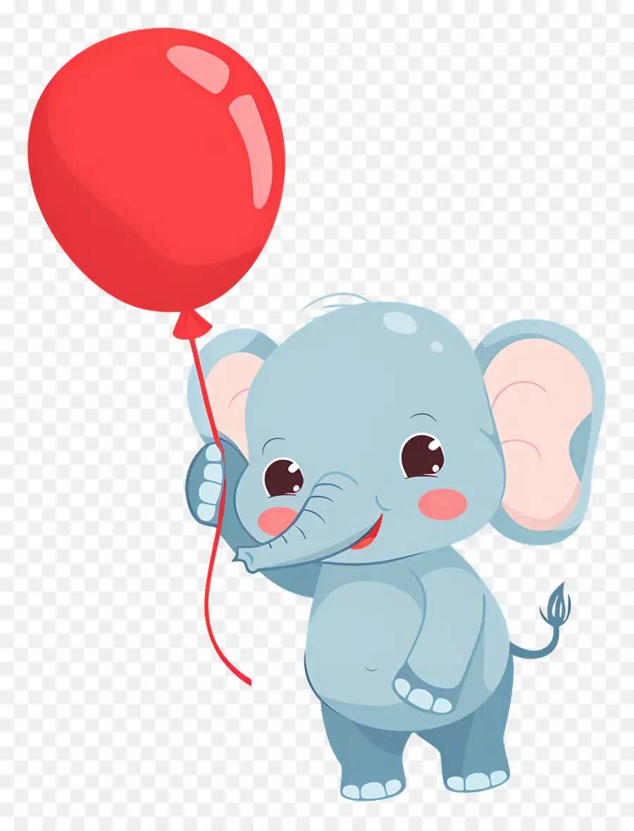 Bayi Gajah，Gajah Dengan Balon PNG