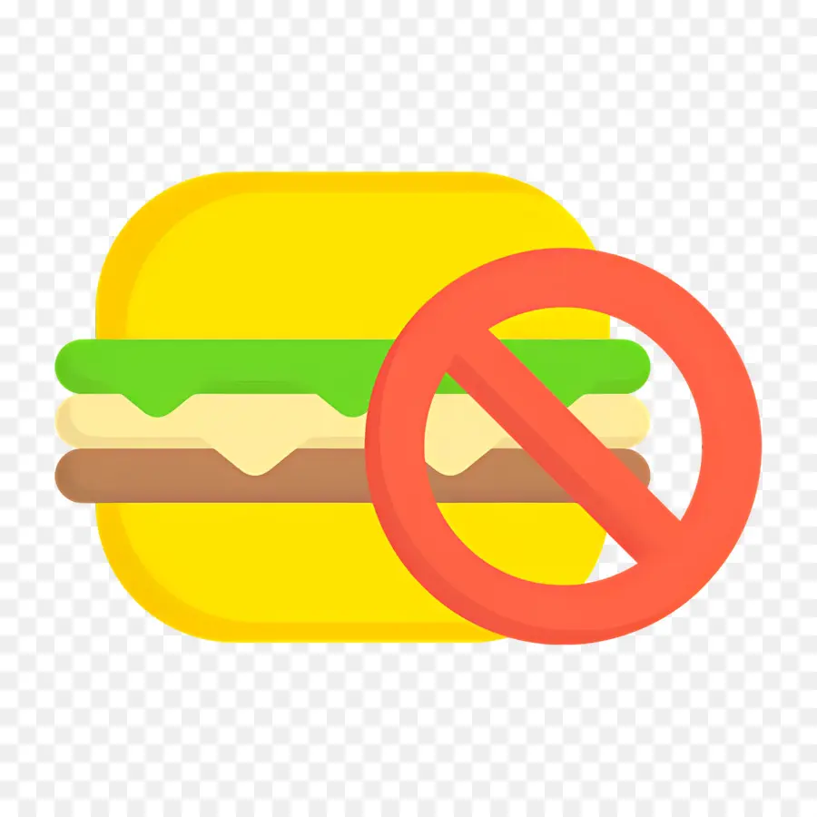 Tidak Ada Makanan，Tidak Ada Tanda Burger PNG