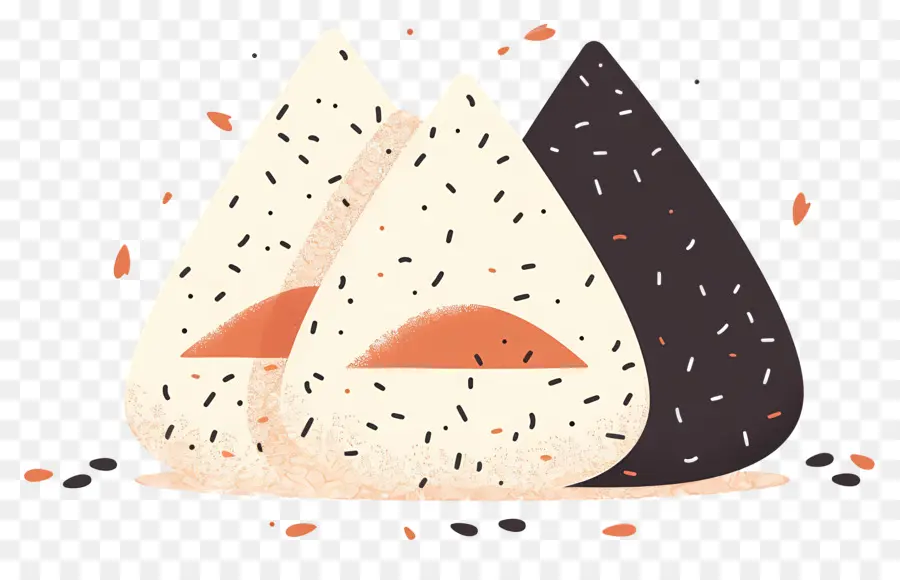 Umeboshi Onigiri，Ilustrasi Onigiri PNG