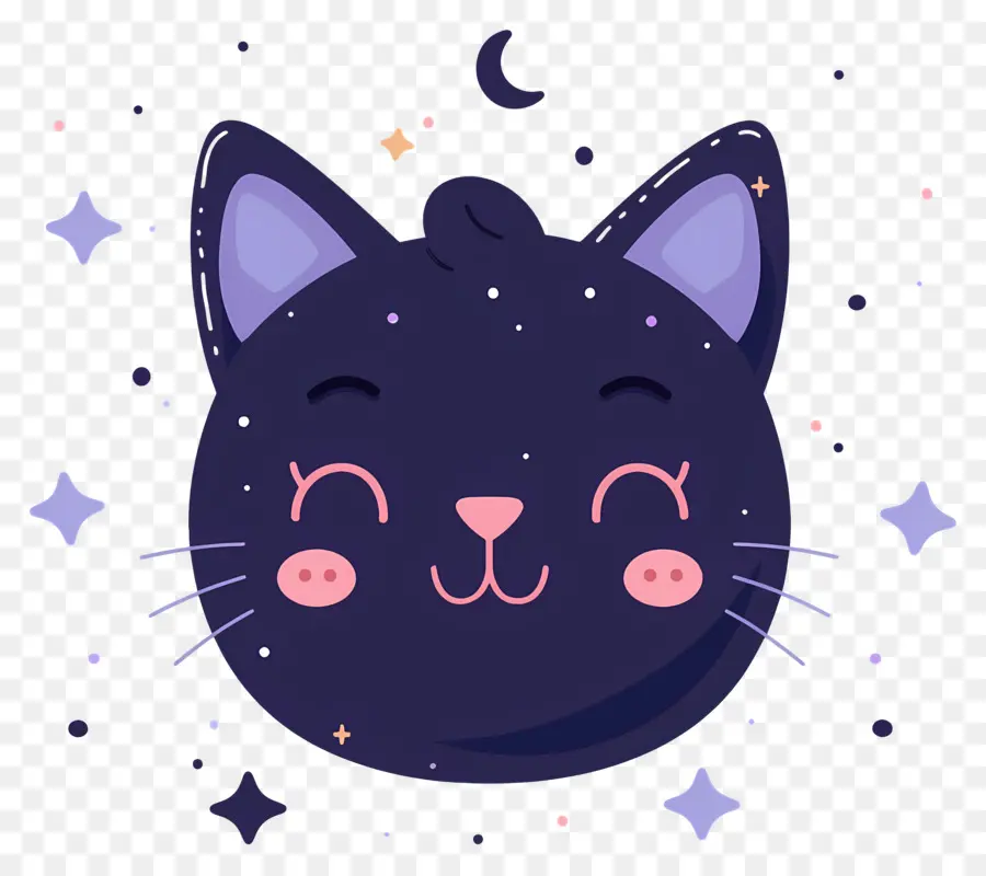 Kucing Kawaii，Kucing Hitam PNG