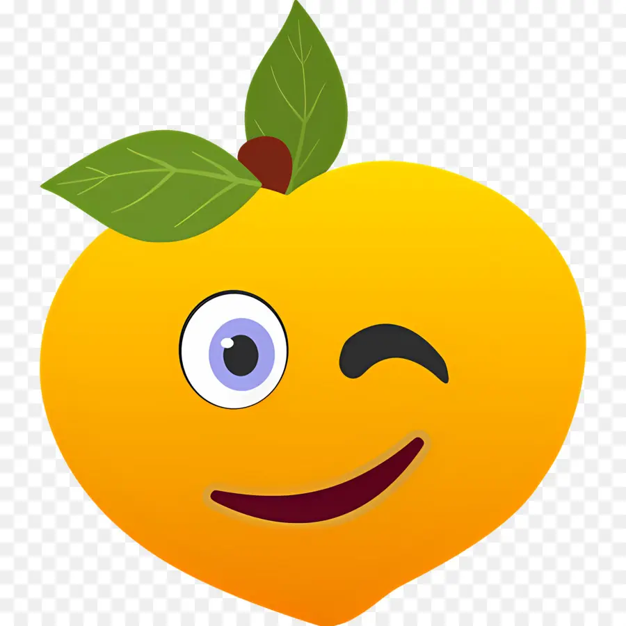 Emoji Buah Persik，Persik Yang Terkejut PNG