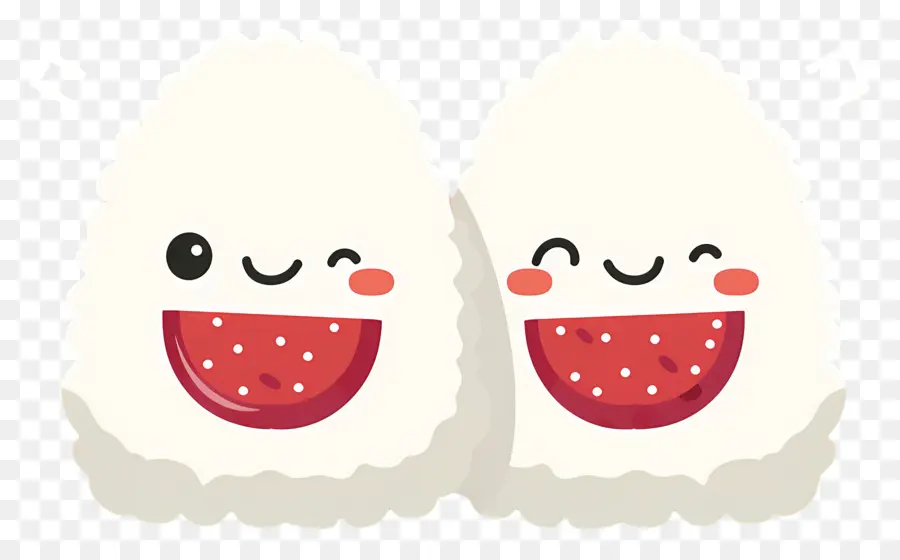 Umeboshi Onigiri，Wajah Onigiri Yang Lucu PNG