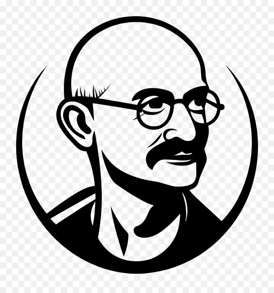 Gandhi，Ilustrasi Seseorang PNG