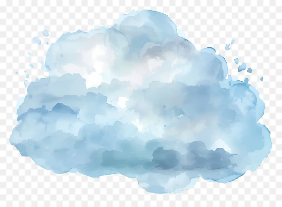 Awan Cat Air，Awan Biru PNG