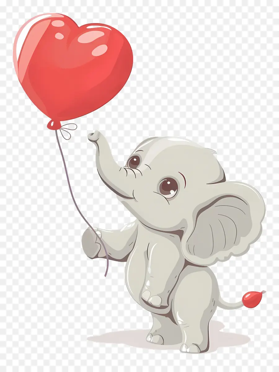 Bayi Gajah，Gajah Dengan Balon PNG