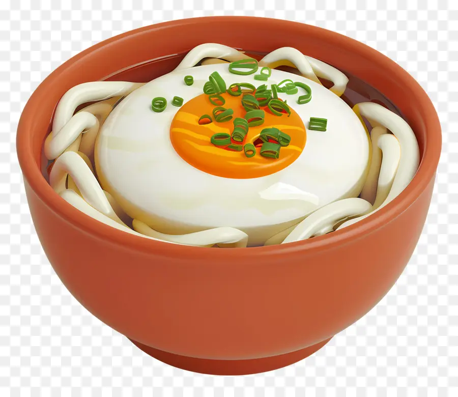 Udon，Udon Dengan Telur PNG